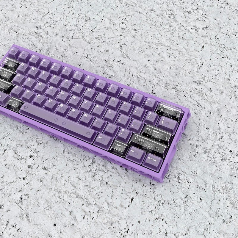 Y&D Mechanical Gaming Keyboard - Deep Purple & White - Contour Keycaps - PC Gamers Keyboard - Image 5